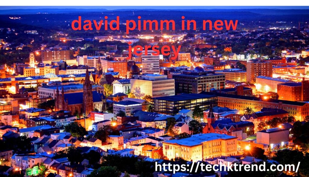 Comprehensive Outline for “David Pimm in New Jersey”